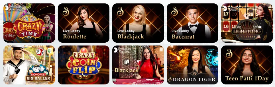 Jeux de casino en direct Betway Casino