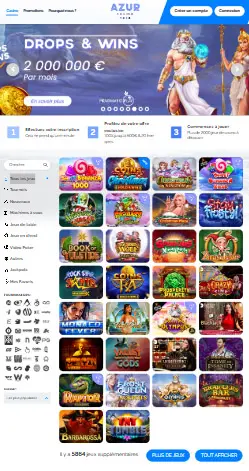 l'application et interface BETWAY CASINO