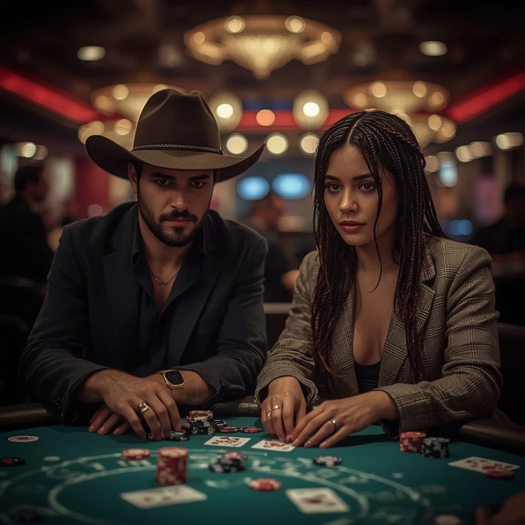 photo de deux personnes jouant au poker au Betway Casino
